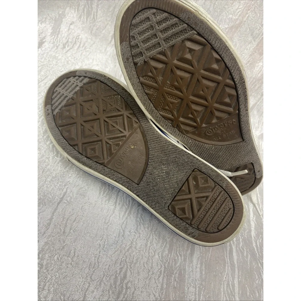 Blue Kids Converse Sneakers, Size 3 youth